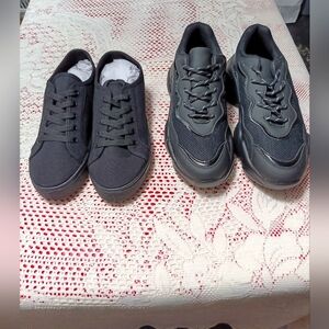 2 pairs of women's sneakers